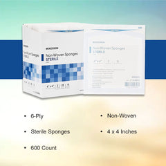 McKesson sponges polyester-rayon blend closeup for absorbent cleaning