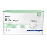 McKesson Ultra underwear packaging shown for discreet daily protection