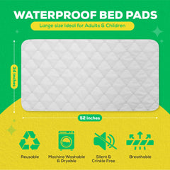McLiberty 34x52 waterproof layer demonstrates mattress protection against leaks