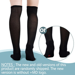 MD +MD diabetic socks showing soft cuff for secure, mark-free wear.