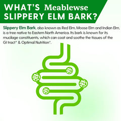 A cup with Meablewse Slippery Elm powder ready for beverage mixing.