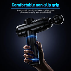 MECOC Massage Gun is compact and lightweight for easy handling.