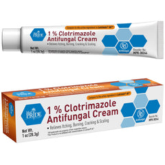 MED PRIDE Crema antifúngica Clotrimazol 1% lista para uso en la piel, alivio cómodo.