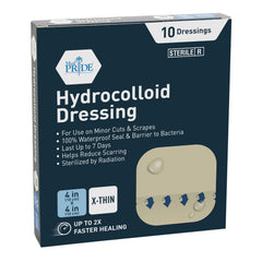 MED PRIDE Hydrocolloid Dressing packaging showcases reliable protection and simple application.