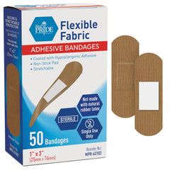 med pride hypoallergenic fabric bandages pack for everyday injuries