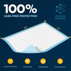 MED PRIDE underpads for puppy training use with clean floor protection.