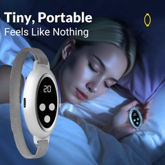 MEDAMOC Sleep Aid Device handheld design shown for quick daytime anxiety relief