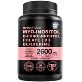 MEDCHOICE 14-in-1 inositol bottle ready for daily use, demonstrating consistency.