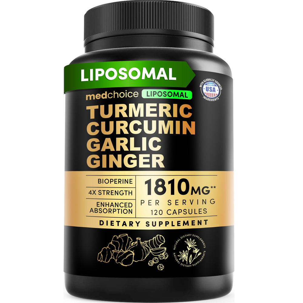MEDCHOICE Liposomal Turmeric bottle for high absorption daily use