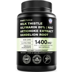 MEDCHOICE Milk Thistle with NAC bottle for liver support