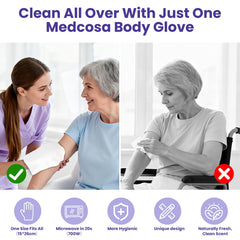 Medcosa unscented washcloth wipes provide gentle, fragrance-free hygiene.