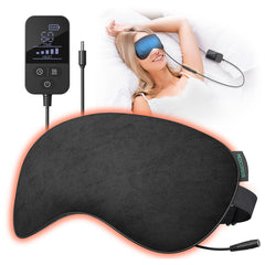 Medcursor heated eye mask front view offers full coverage warmth for relaxation.