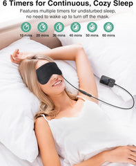 Medcursor heated eye mask with Type-C cable for flexible charging.