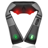 Medcursor neck massager with heat, front view showing kneading for neck relief.