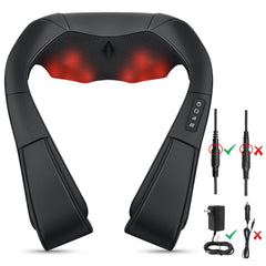 Medcursor neck massager side view showing ergonomic belt for adjustable pressure.