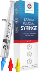 Medi Grade Ear Syringe with quad-stream nozzle for gentle, effective ear cleansing.