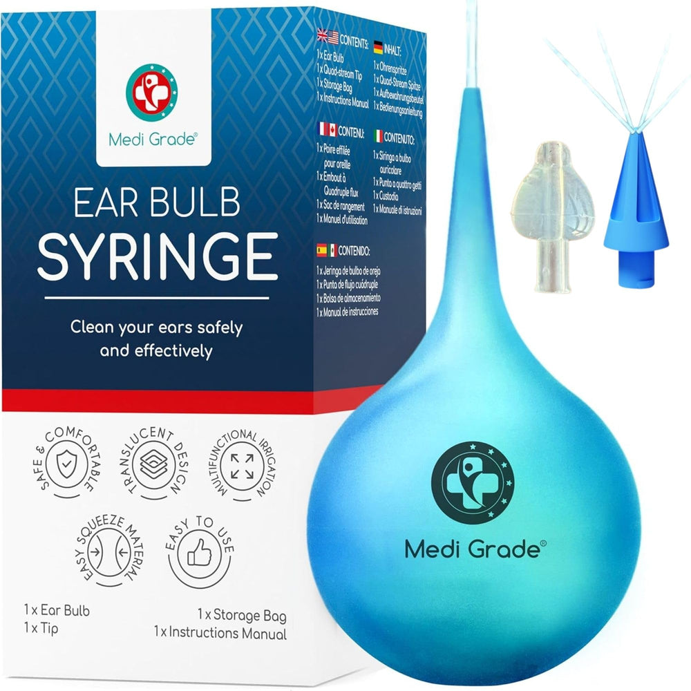 Medi Grade jeringa de oreja 75 ml para limpieza suave y cómoda.