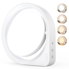 MediAcous 11000Lux Sunlight Lamp on a desk provides UV-free daylight for focused work.