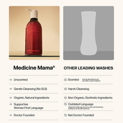 Medicine Mama's Apothecary packaging emphasizes hormone-free, all-natural formula.