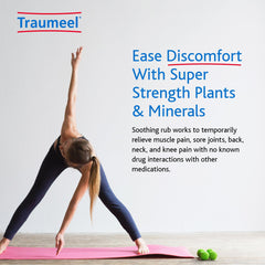 MediNatura Traumeel ointment absorption scene showing fast-penetrating formula.