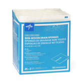 Medline gauze sponge 4x4 drain 6-ply 50-count package for versatile care tasks