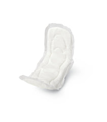 Medline Maxi pad with adhesive strip for 11-inch length, secure undergarment protection.
