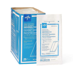 Medline NON21450H sterile abdominal pad with a soft outer layer for comfort.