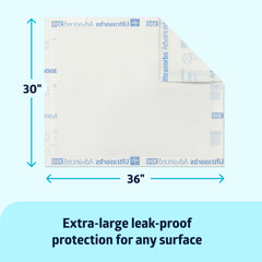 Medline Ultrasorbs Advanced Drypad soft outer fabric reduces friction and wick moisture.
