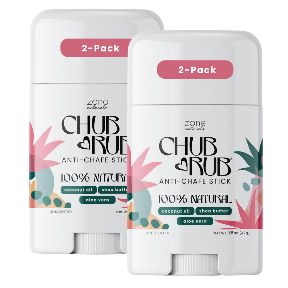 MedZone Zone Naturals Chub Rub Stick pack front view for all-day comfort.
