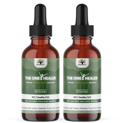 MEGA HEALTH The One Healer Zeolite Detox bottle offers gentle detox support for families