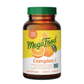 MegaFood Complex C tablet close-up highlighting real-food ingredients for daily immune support