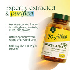 MegaFood wild-caught purified fish oil source for high purity