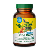 MegaFood Men 55+ multivitamin bottle front, supports healthy aging