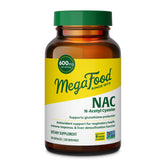 MegaFood NAC 600mg bottle highlighting daily antioxidant support