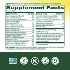 Close-up of MegaFood One Daily tablets for easy daily use