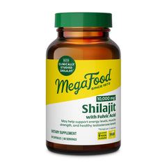 MegaFood Shilajit 10,000mg bottle ready for daily energy.