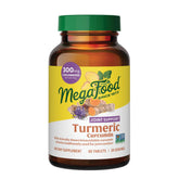 MegaFood Turmeric Curcumin bottle showcases joint support formula for everyday comfort