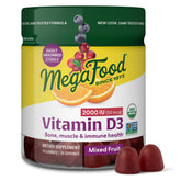 MegaFood Vitamin D3 Gummies bottle front — easy daily vitamin D support.