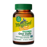 MegaFood Women 40+ multivitamin bottle on countertop supporting energy and immune health.