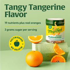 Two MegaFood gummies per serving for easy daily intake.