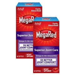Megared omega-3 krill oil bottle shows purity and labeled potency for daily use.