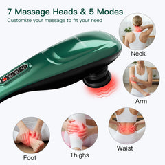 MEGAWISE deep-tissue percussion at 3600rpm for deep pulses on sore muscles