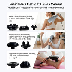 MEGAWISE deep-tissue waist massager for compact, effective relief
