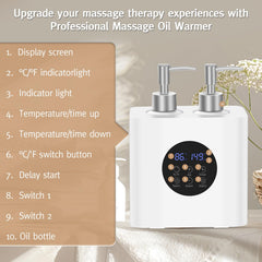 Meifuly massage oil warmer two-bottle heating highlights simultaneous warming
