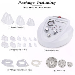 Meifuly vacuum therapy cupping machine back view highlighting compact design