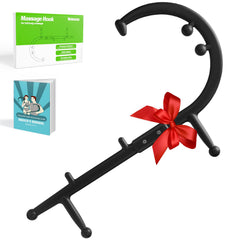 Melonsun Trigger Point Massage Cane on back to ease knots and tension
