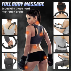 Melonsun Trigger Point Massage Cane on neck to relieve stiffness and strain