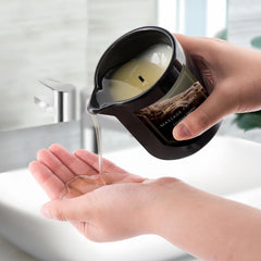 MELONY candle melts into silky oil for massage and skin hydration.