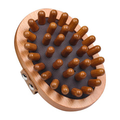 Melous wooden massage comb head focus for soothing scalp massage