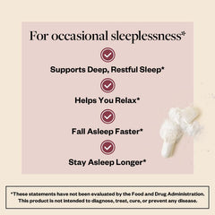Closeup of MENOLABS Well Rested capsules for smooth, restful nights.